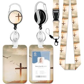 Badge Holder with Lanyard,Geographic Contour Line Lanyards for ID Badges, Badge Holder with Breakaway Lanyard Keychain, Card Protector for Women, Gifts for Teacher Nurse Workers in Saudi Arabia