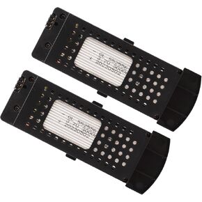 2PCS Drone Battery 3.7V 3000mAh Lithium Battery Charging Protection Portable RC Battery Replacement with 3 in 1 Cable for S6 G6 Drone RC Aircraft