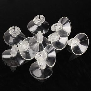 20Pcs Aquarium Fish Tank Suction Cups Suckers Clips Air Line Pump Tubing Plastic