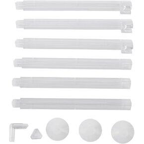 Fdit Aquarium Fish Air Curtain Bar Bubble Release Bar Diffuser Plastic Made Transparent Color