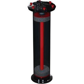 Red 4-18 Filter Media Chamber Reactor for Aquarium | High Media Volumes with Evenly Distributed Flow Maximize Water Media Contact Time for Freshwater & Saltwater Marine Reef Fish Tank