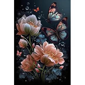 مجموعات اللوحة الماسية الملونة الصبار - DIY Diamond Painting كامل مستدير الأحجار الكريمة الكريستال فن الصليب غرز ، للبالغين ، للديكور الجدران وديكور الحمام (8 × 12 بوصة)