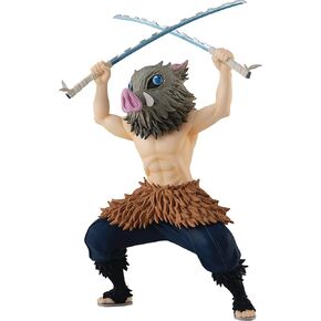 Smile Smile Demon Slayer: Kimetsu no Yaiba inosuke Hashibira pop up parade pvc figure ، multicolor