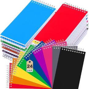 50 Pcs Small Pocket Notebook 3 x 5 Inch Mini Memo Note Pads Small College Ruled Paper Book for School Office Home Supplies, 75 Sheets/Pad, 5 Assorted Colors (Rainbow)