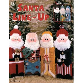 Leisure Arts Santa Line Ups Plastic Canvas Book, Plastic Canvas Books and Patterns, Patterns, Books, Crafts