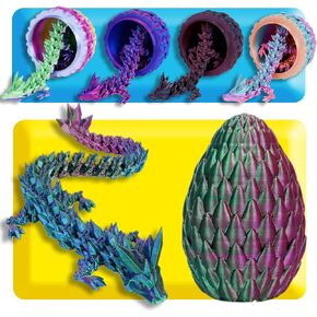 التنين Dragon Egg-3D المطبوع في البيض ، Dragon Crystal Dragon مفصلين من التنين البالغين تململ ألعاب التوحد ADHD ، لعبة الهدايا المطبوعة ثلاثية الأبعاد ، ألعاب مكتب تنفيذي ، ديكور المكتب المنزلي