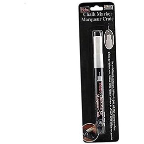 Extra Fine Tip Bistro Chalk Marker, White .4 pack
