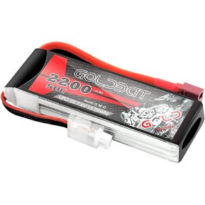 Goldbat 2200mAh 2S Lipo Battery 7.4V 50C بطارية Softcase مع موصل T لـ FPV Drone Uav Quadcopter Airplane RC Boat RC RC Models