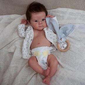 Zero Pam Reborn Baby Dolls Silicone Full Body-18 in Real Life Baby Dolls That Look Real, Full Silicone Baby Doll, Realistic Baby Doll, Reborn Dolls with Accessories