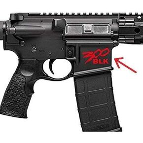 4 pcs 300 Blackout BLK AR15 Lower Graphic - Spartan Style .300 AAC AR Decal | Flag American Sticker | 2020