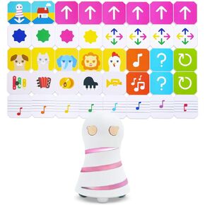 STEM Programming Toy for Kids with a Robot and 40 Command Panels in Starter Set