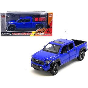 Diecast Model Car متوافق مع Toyota Tacoma Trd Off-Road Diecast Model Car ، 1:24 مقياس ، Blue ، 2024 Limited Edition Die-Cast New Tooling H087778-Bl-Bl-