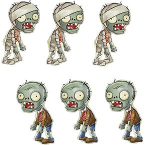 6 PCS Zombie Balloons كبيرة 36 ​​بوصة رقائق البالونات لألعاب الفيديو Zombies موضوع عيد ميلاد ديكورس لوازم الحفلات الهالوين