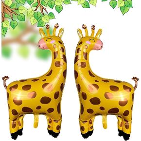 4pcs بالونات رقائق على شكل نمر - حيوانات حيوانات حيوانات حيوانات الحيوانات مايلار ، غابة ، حفلة عيد ميلاد الحفلة Safari Zoo Jungle For Birthday