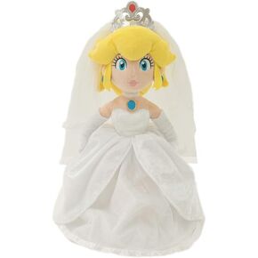 12 inch Wedding Princess Plush Peach Bride Wedding Mario Odyssey Stuffed Game Collectible Doll New, Small