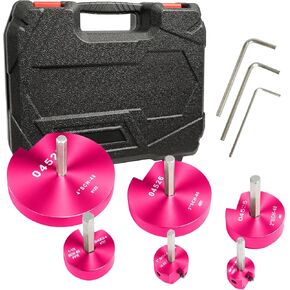PVC Pipe Reamer Kit, 6PCS Plastic Pipe Fitting Reamer, PVC Socket Saver Contains 3/4",1",1-1/2",2",3",4" Aluminum. PVC Fitting Saver Fit into Standard 1/2" Drill for PVC, CPVC, PPR or ABS