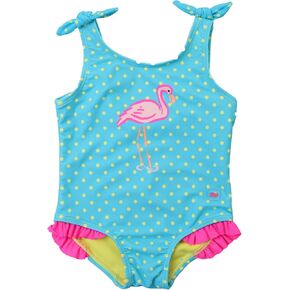 RuffleButts True Red Tie Shoulder One Piece - 12-18m