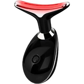 Red Light Therapy for Face, 7 Color LED Facial Light Therapy Wand for Skin Care at Home Blue Light Therapy Face Massager Tool for Face, Neck, Black