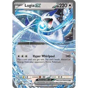 Pokemon - Lugia Ex 082/131 - Evolutions Prismatic - بطاقة مزدوجة - رقاقة واحدة