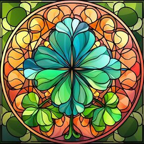 Bimkole 5D Diamond Painting Kits St. Patrick's Day, Full Drill DIY Rhinestone Embroidery Set Paint with Diamonds Art by Number Kits Cross Stitch Home Wall Craft Decoration (12x16 inch)#b180