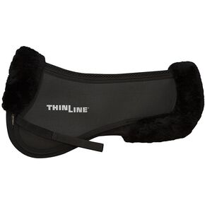 Thinline Trifecta Cotton Half Pad with Sheepskin Rolls Natural Medium in Kuwait