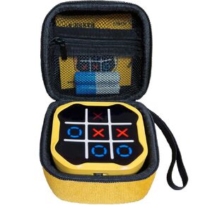 حافظة على Giiker Tic Tac Tae Toe Bolt Game- حقيبة تخزين متينة للمصدمة مع جيب شبكة داخلية للملحقات وحماية السفر ， 3-in-1 لعبة ألغاز مربع للألغاز المحمولة (الحالة فقط)
