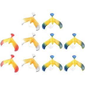 STOBOK 10pcs Colored Balance Bird Toy Balancing Eagle Gravity Bird Physical Science Bird Model Eagle Finger Balance Toy Office Desktop Decoration Novelty Eagle Trick Toy