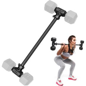 Dumbbell Converter, Convert Dumbbells to Barbell, Dumbbell Barbell Converter Bar, Balency Barbell Bar for Home Gym Workout, Adjustable Weight & Up to 200LB Capacity Weight Barbell for Weight Lifting