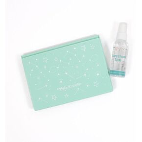 Craftelier Stamp Cleaning Kit | Includes Tray + 80 ml Spray | Ideal for Rubber, Acrylic or Dater Stamps