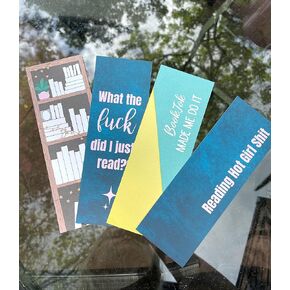 4 Pack Funny Bookmarks/Booktok/Booktracker/high Quality Card Stock Bookmark/Bookish Gift/Book Lover Gift/Reading Gift (Outlander)