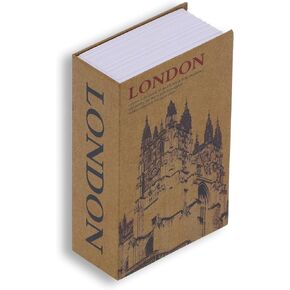 Metal Book Safe Box, Book Safe Storage Box, Safe Secret Hidden with Combination Lock, Money Hiding Box for Home, Hotel, Office
