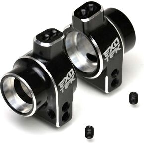 22S Rear Hd Hub Set 1Pr 7075 Black W/Silver ETK2029 Electric Car/Truck Option Parts