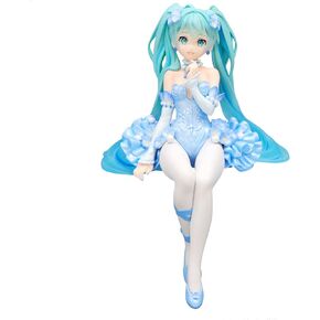 Furyu Hatsune Miku Noodle Stopper Figure – Flower Fairy Nemophila Pale Blue Ver. - Collectible Anime Figurine