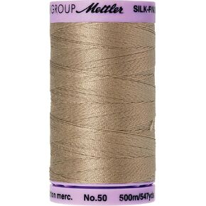 Mettler Silk-Finish Solid Cotton Thread, 547 yd/500m, Sandstone