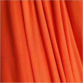 Orange Stretch Spandex T Shirt Knit Fabric Solid Cotton Spandex Knitting Jersey by The Yard Craft Fabric by Yard DIY Sewing Hobby Fabric for T-Shirt (Vermillion Orange, 1 Yard)