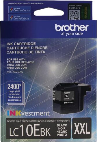 Brother Printer LC10EBK Super High Livers Black Ink Cartridge in Kuwait