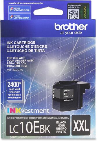 Brother Printer LC10EBK Super High Livers Black Ink Cartridge in Kuwait