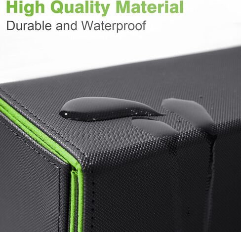 Card Deck Box for MTG, 4-in-1 Storage Box With Dice Tray Trading, Storage Box for 300+ Sleeveless Cards, Magic Commander Sports Trading Deck Boxes (Green) in Saudi Arabia
