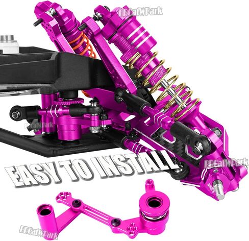 RC Upgrades Part for 1/10 Rustler Stampede (VXL) 2WD,A-Arm,Shock,Drive Shaft,Caster Block,Steering Blocks,Stub Axle Carriers,Steering Bellcranks,Links,Shock Tower,Front Bulkhead,Pink in Saudi Arabia