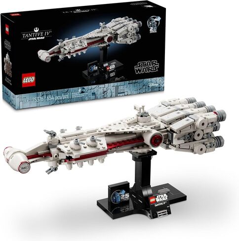 Lego Star Wars: A New Hope Tantive IV ، نموذج مركبة للذكرى السنوية الخامسة والعشرين القابلة للبناء ، مجموعة مبتكرة للإبداع للبالغين ، فكرة هدية للبناء والعرض لمحبي Star Wars ، 75376 in Saudi Arabia