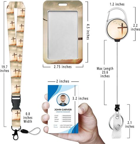 Badge Holder with Lanyard,Geographic Contour Line Lanyards for ID Badges, Badge Holder with Breakaway Lanyard Keychain, Card Protector for Women, Gifts for Teacher Nurse Workers in Saudi Arabia