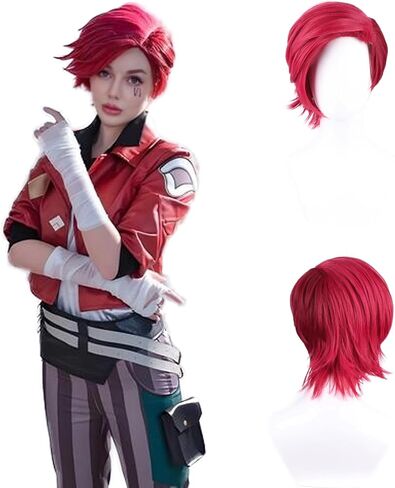 Kadiya Short Pink Cosplay Wig Costume Synthetic Hair Unisex in Kuwait
