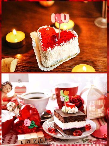 130PCS Valentine’s Day Resin Embellishments, Kalolary Valentine Resin Flatback Miniature Heart Bear Resin Charms Ornaments Kawaii Love Craft Decoration for Craft Scrapbook Phone Case DIY Making in Kuwait