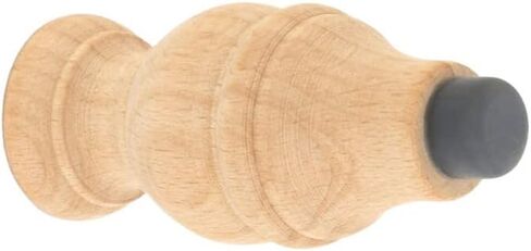 Renovators Supply Manufacturing Door Stoppers 3 5/8 in. Wall Mount Victorian Unfinished Wooden Door Bumper Stops in Saudi Arabia