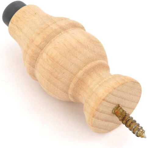 Renovators Supply Manufacturing Door Stoppers 3 5/8 in. Wall Mount Victorian Unfinished Wooden Door Bumper Stops in Saudi Arabia