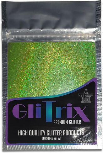 GLITRIX Micro Fine Holographic Glitter, 50g 1/256" Glitter Powder for Resin, Tumblers, Art Crafts, Hair, Face, Body, Makeup (Holo Fire Orange) in Saudi Arabia