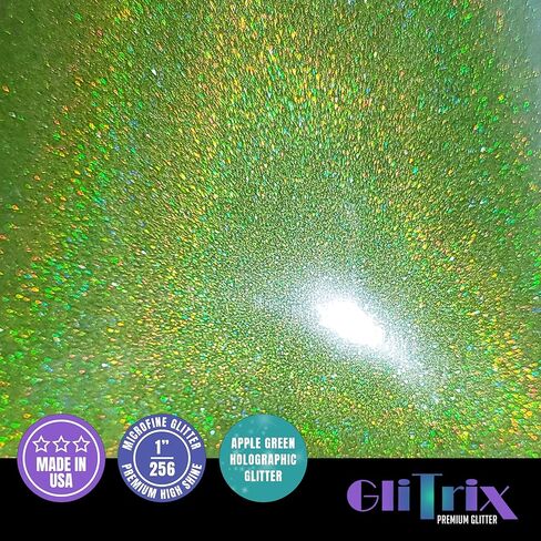 GLITRIX Micro Fine Holographic Glitter, 50g 1/256" Glitter Powder for Resin, Tumblers, Art Crafts, Hair, Face, Body, Makeup (Holo Fire Orange) in Saudi Arabia
