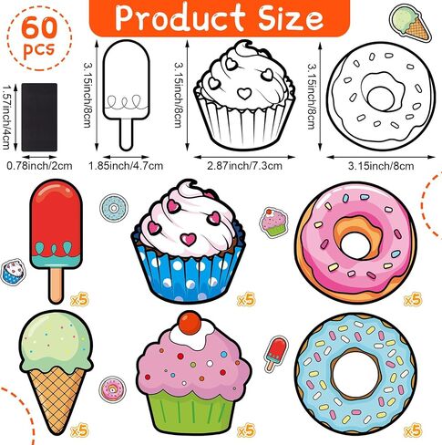 30 Sets Ocean Animals Crafts for Kids Color Your Own Under The Sea Magnets Kit DIY Coloring Sea Animals Magnet Craft Ornaments for School Classroom Home Activities Summer Animals Art Party Favors in Kuwait