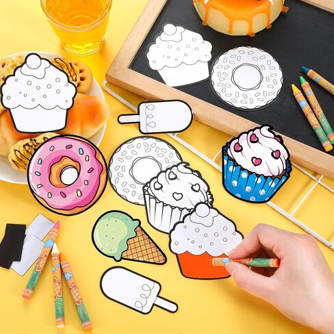 30 Sets Ocean Animals Crafts for Kids Color Your Own Under The Sea Magnets Kit DIY Coloring Sea Animals Magnet Craft Ornaments for School Classroom Home Activities Summer Animals Art Party Favors in Kuwait