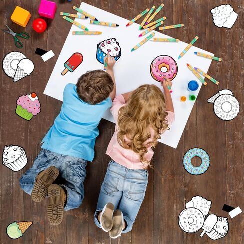 30 Sets Ocean Animals Crafts for Kids Color Your Own Under The Sea Magnets Kit DIY Coloring Sea Animals Magnet Craft Ornaments for School Classroom Home Activities Summer Animals Art Party Favors in Kuwait